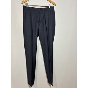 Ted Lapidus Dress Pants Mens 44R IT/30x32 Charcoal Luca Martucci Super 120s Wool